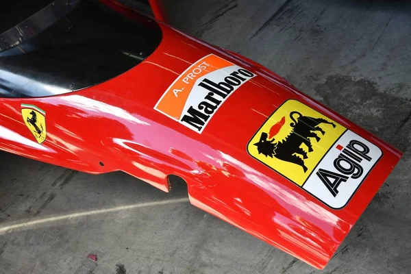 Imola Abril 2019 Detalhe Histórico 1991 Ferrari 642 Alain Prost — Fotografia de Stock