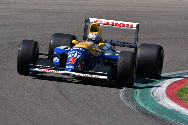 Imola April 2019 Historisches 1992 Williams Fw14B Riccardo Patrese Nigel — Stockfoto
