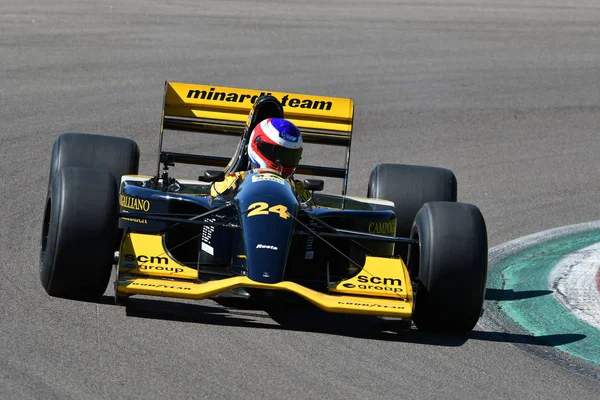 Imola April 2019 Historisches Minardi Modell M192 Von Unbekanntem Aktion — Stockfoto