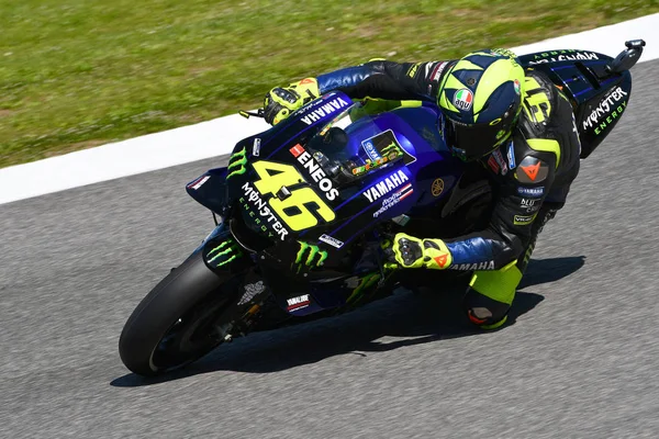 Mugello Talya Mayıs Talyan Yamaha Movistar Takım Sürücüsü Valentino Rossi — Stok fotoğraf