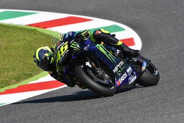 Mugello Itália Maio Italian Yamaha Movistar Team Rider Valentino Rossi — Fotografia de Stock
