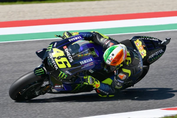 Mugello Olaszország Június Olasz Yamaha Movistar Team Lovas Valentino Rossi — Stock Fotó