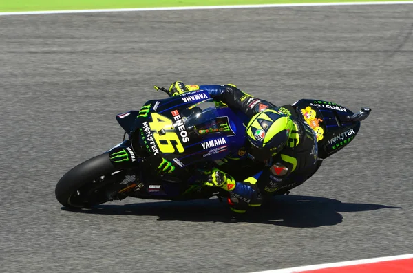 Mugello Italië Juni Italiaanse Yamaha Movistar Team Rijder Valentino Rossi — Stockfoto