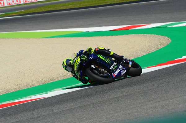 Mugello Olaszország Június Olasz Yamaha Movistar Team Lovas Valentino Rossi — Stock Fotó