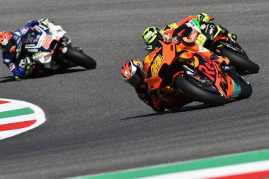 Mugello, İtalya, 1 Haziran: İspanyol Red Bull Ktm Fabrika Yarış Takımı binicisi Pol Espargar Haziran 2019'da İtalya'da Motogp'nin İtalya Gp'sinde 2019'da