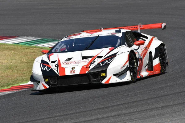 Mugello Circuit Olaszország Július 2019 Lamborghini Huracan Gt3 Evo Scuderia — Stock Fotó