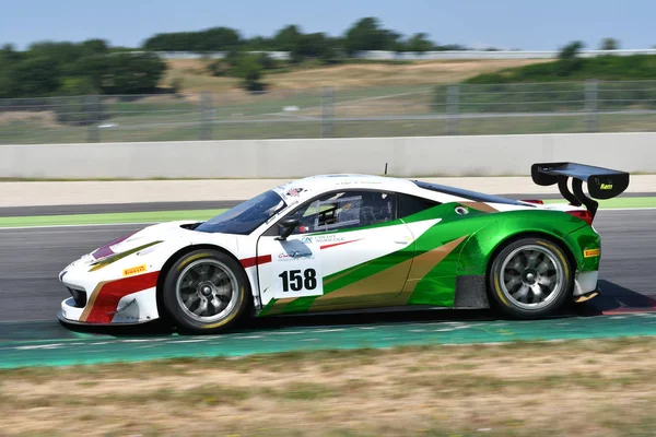 Mugello Circuit Italie Juillet 2019 Ferrari 458 Gt3 Iron Linx — Photo