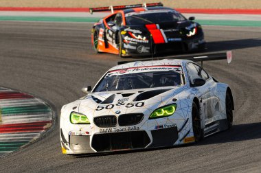 Mugello Pisti, İtalya - 17 Temmuz 2016: BMW M6 GT3 BMW İtalyan Takımı, Alex Zanardi, Campionato Italiano GT Mugello Pisti.