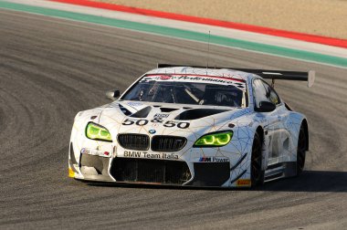 Mugello Pisti, İtalya - 17 Temmuz 2016: BMW M6 GT3 BMW İtalyan Takımı, Alex Zanardi, Campionato Italiano GT Mugello Pisti.