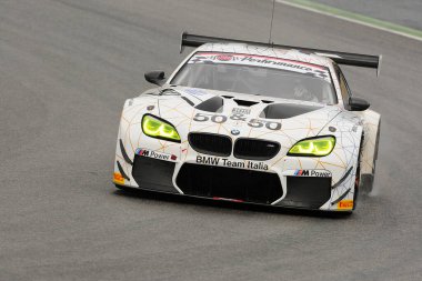 Mugello Pisti, İtalya - 17 Temmuz 2016: BMW M6 GT3 BMW İtalyan Takımı, Alex Zanardi, Campionato Italiano GT Mugello Pisti.