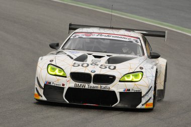 Mugello Pisti, İtalya - 17 Temmuz 2016: BMW M6 GT3 BMW İtalyan Takımı, Alex Zanardi, Campionato Italiano GT Mugello Pisti.