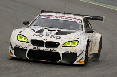 Mugello Pisti, İtalya - 17 Temmuz 2016: BMW M6 GT3 BMW İtalyan Takımı, Alex Zanardi, Campionato Italiano GT Mugello Pisti.