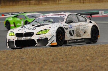 Mugello Pisti, İtalya - 17 Temmuz 2016: BMW M6 GT3 BMW İtalyan Takımı, Alex Zanardi, Campionato Italiano GT Mugello Pisti.
