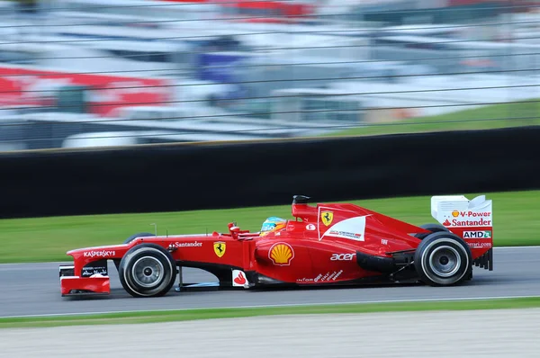 Ferrari Takımından Fernando Alonso Talya Daki Mugello Pisti Nde Formula — Stok fotoğraf