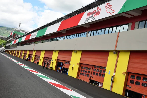 Scarperia Mugello Olaszország Május Pitlane Mugello Circuit Infrastruktúráinak Részletei 2019 — Stock Fotó