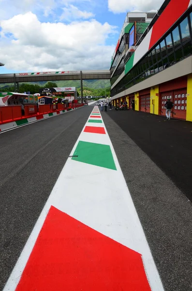 Scarperia Mugello Italy May Details Pitlane Infrastructures Mugello Circuit Occasion — Stock Photo, Image