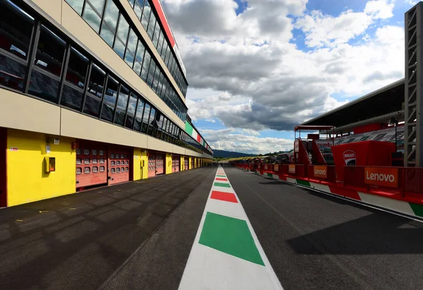 Scarperia Mugello Itálie Května Podrobnosti Pitlanu Infrastruktuře Obvodu Mugello Příležitosti — Stock fotografie