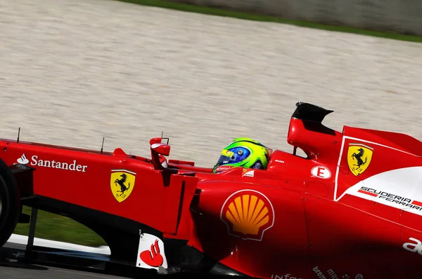 Mugello Italy 2012 Felipe Massa Ferrari Team Racing Action Formula — 스톡 사진