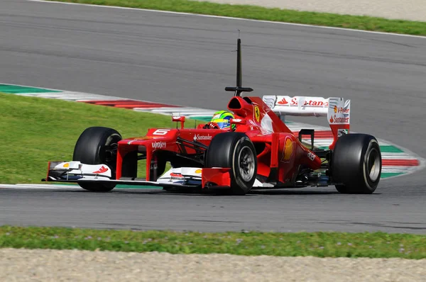 Mugello Italia 2012 Felipe Massa Della Ferrari Team Racing Azione — Foto Stock