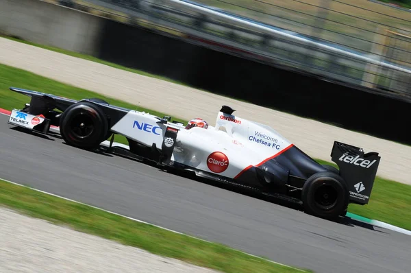 Mugello Itália Maio 2012 Kamui Kobayashi Sauber Equipe Corre Sessão — Fotografia de Stock