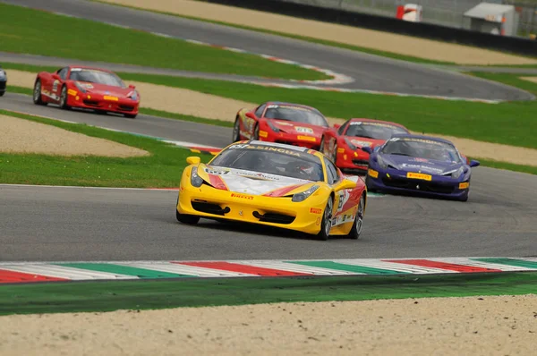 Mugello Italien November 2013 Ferrari 458 Challenge Beim Finali Mondiali — Stockfoto