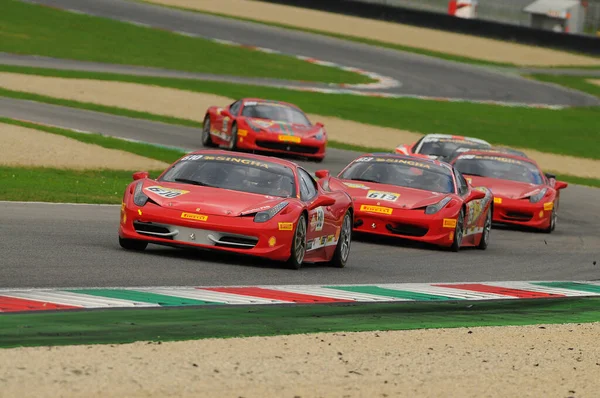 Mugello Italien November 2013 Ferrari 458 Challenge Beim Finali Mondiali — Stockfoto