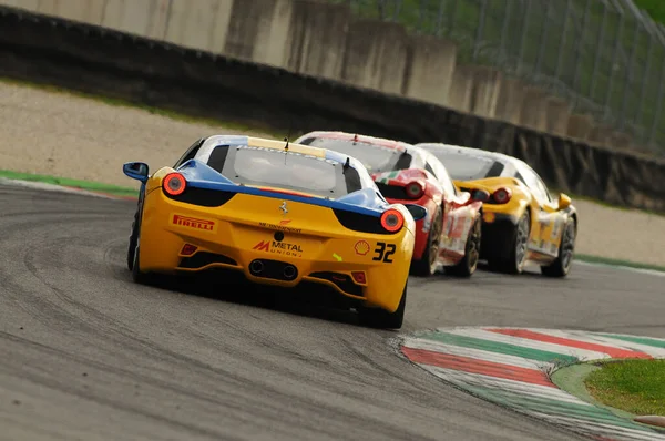 Mugello Italien November 2013 Ferrari 458 Challenge Beim Finali Mondiali — Stockfoto