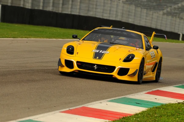 Mugello Itálie November 2013 Neznámé Pohony Ferrari 599Xx Evo Během — Stock fotografie