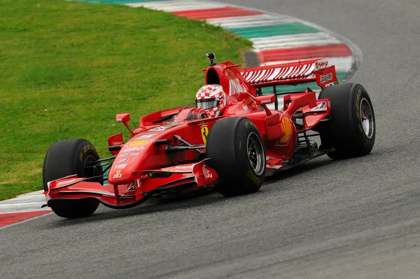 Mugello Novembro 2013 Corrida Desconhecida Com Ferrari F2007 Kimi Raikkonen — Fotografia de Stock