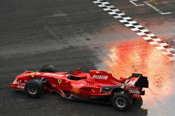 Mugello Novembre 2013 Ferrari F2007 Kimi Raikkonen Sur Ligne Arrivée — Photo