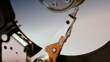 Hard Disk Sürücüsü, sabit disk sürücüsünü kapat ve veri oku ve yaz. 4K UHD video.