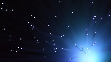 renkli optik lifler 4K 'da çekildi. yumuşak seçici odaklanma