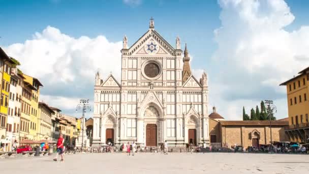 Agosto 2018 Tempo Limite Basílica Santa Cruz Basílica Santa Cruz — Vídeo de Stock