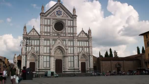 Augusti 2018 Den Heliga Korsets Basilika Basilica Santa Croce Förfaller — Stockvideo