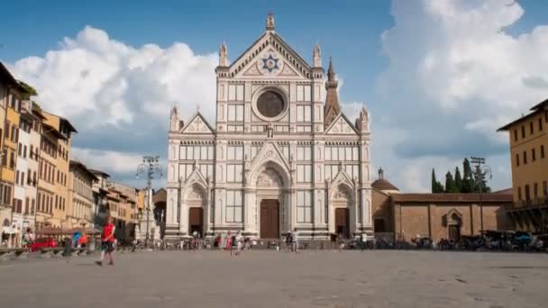 Augusti 2018 Den Heliga Korsets Basilika Basilica Santa Croce Förfaller — Stockvideo