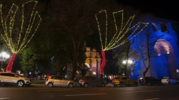 Φλωρεντία Δεκέμβριος 2019 Porta San Gallo Στην Piazza Della Libert — Αρχείο Βίντεο