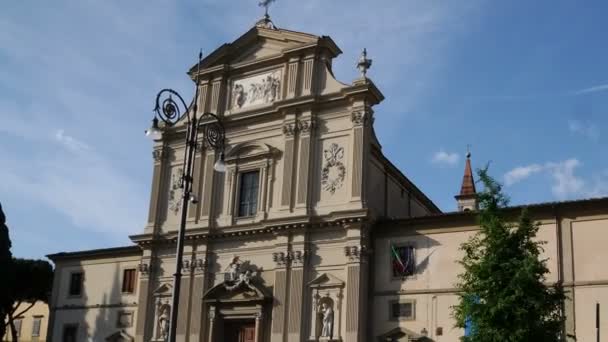 Φλωρεντία Μάιος 2019 Time Lapse Church San Marco Όμορφα Λευκά — Αρχείο Βίντεο