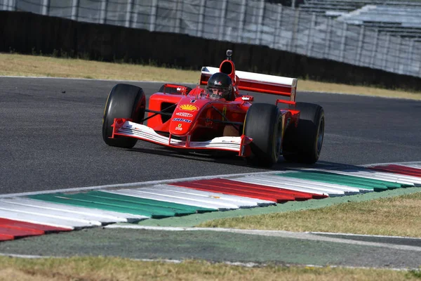 Mugello Itália Agosto 2020 Ferrari F2001 Michael Schumacher Ação Durante — Fotografia de Stock