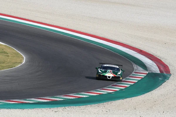 Scarperia Mugello 2020 Augusztus Olivier Grotz Akció Közben Ferrari 488 — Stock Fotó