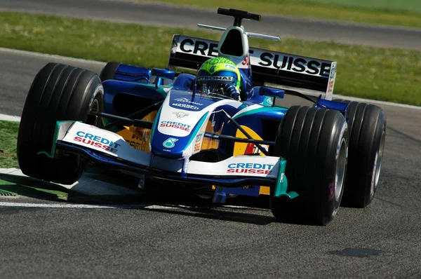 이탈리아 2005 선수권 San Marino Grand Prix Felipe Massa Action — 스톡 사진
