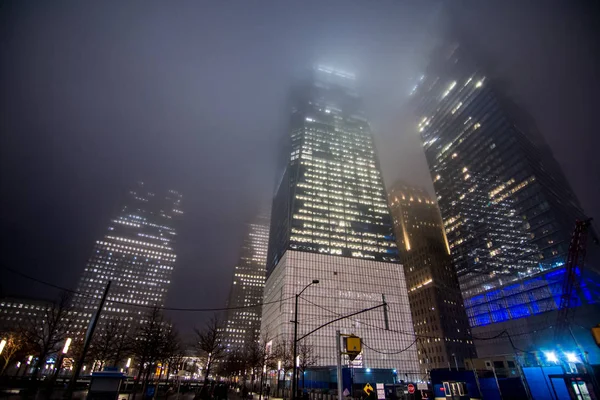 Νέα Υόρκη Εμάς Μαρτίου 2018 Διάσημο World Trade Center Κάτω — Φωτογραφία Αρχείου