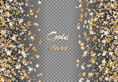 Parlak konfeti yıldız