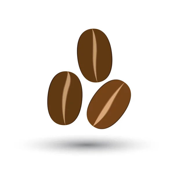 Symbol mit Kaffeebohnen — Stockvektor