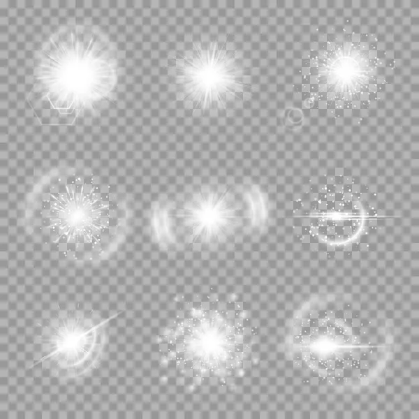 Collection of light effects — Stock Vector
