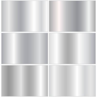 Collection of silver gradients clipart