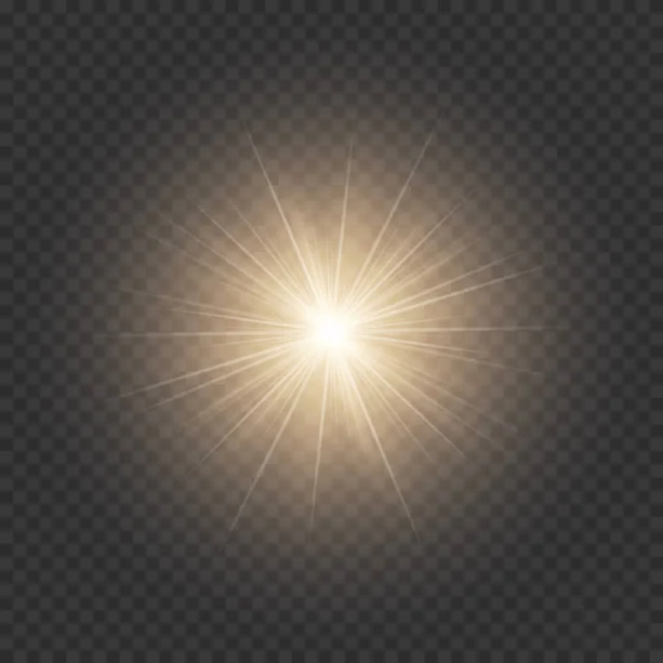 Étoile brillante dorée — Image vectorielle