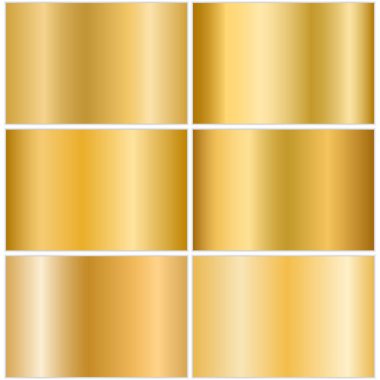 Altın metalik degrade seti