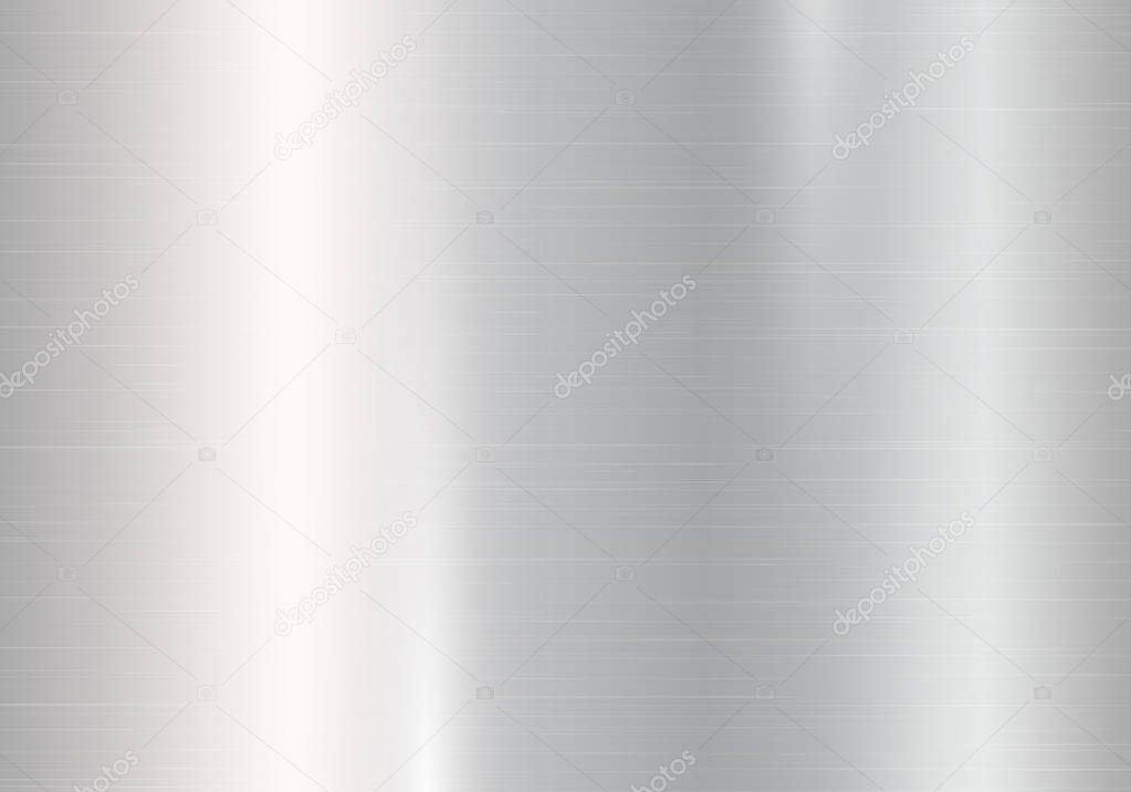 Background with silver metallic gradient