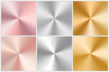 Metal gradient collection clipart