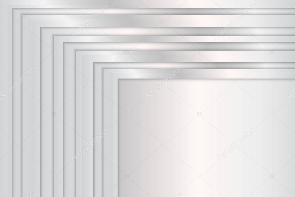Silver metal frame